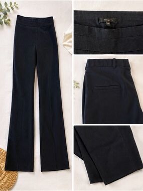 RW&CO. Women's Dark Navy Wide-Leg Dress Pants